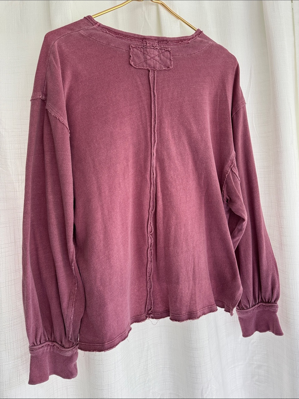 We The Free Dusty Mauve Relaxed Crewneck Sweatshirt - Picture 5 of 5